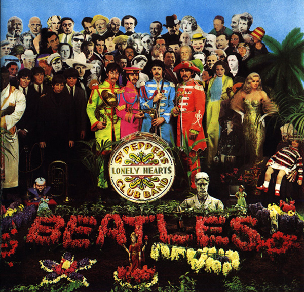 image of the beatles album cover sgt.pepper's lonely hearts club band